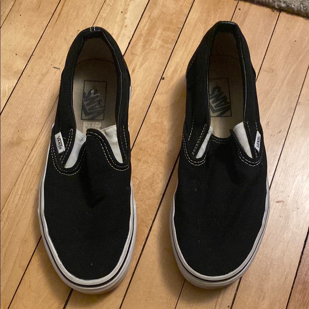 Vans Black Slip-On Sneakers